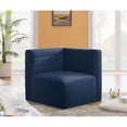 thumbnail image 3 of Meridian Furniture Quincy Navy Velvet Modular Corner Chair, 3 of 26