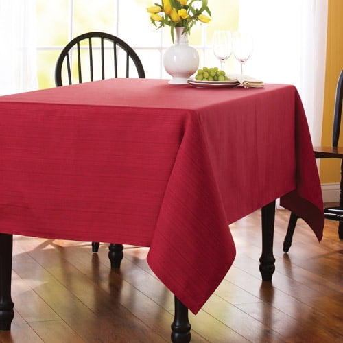 Better Homes&gardens Sp12 Bhg Woven Tablecloths-rich Plum