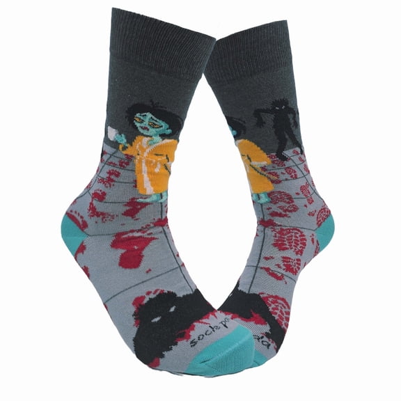 Zombie Good Morning Socks (Adult Medium - Women's Shoe Sizes 5-10)