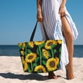 thumbnail image 6 of Gaeub Sunflower 1 Beach Travel Bag, Multi-Pocket Beach Bag, Summer Vacation Bag, Beach Essentials Tote, 6 of 7