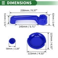 thumbnail image 4 of Conjunto de cubiertas para manijas de puertas exteriores Unique Bargains, trim decorativo para Jeep Wrangler JK 2DR 2007-2017, ABS, Azul Profundo, 1 juego, 4 of 6