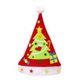 thumbnail image 1 of DIY Craft Sewing Felts Cartoon Christmas Hat Kit Kids Sewing Toy Gift Xmas Decor, 1 of 2