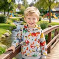 thumbnail image 2 of Gerichy Toddler Boys Pullover Hoodie Cartoon Print Sweatshirt Kids Long Sleeve Winter Shirt 2T-7T, 2 of 7