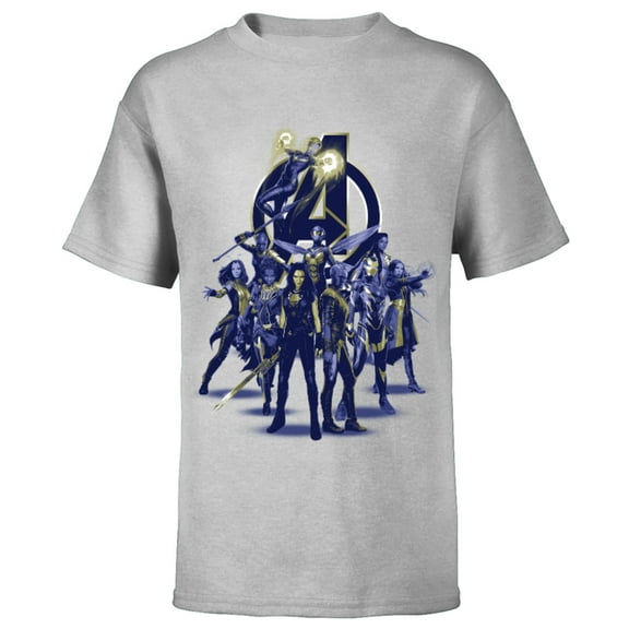 Marvel Avengers: Endgame Female Super Heroes - Short Sleeve T-Shirt for Kids - Customized-Athletic Heather