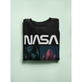 thumbnail image 3 of NASA Red Spaceship Sweatshirt Men -NASA Designs, Male Large, 3 of 4