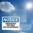 thumbnail image 6 of (2 Pack) Emergency Exit Only Not An Entrance OSHA Notice Sign 10 Inch X 7 Inch Vinyl Label Decal Sticker Weather Resistant, UV Protected for Workplace, Business, and Construction Site,, 6 of 7