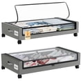 thumbnail image 5 of Eunos Under Bed Storage with Wheels, 2 Pack Underbed Storage Containers with Clear Lid and Handles, Storage Organizer Bins, Gray, 5 of 8
