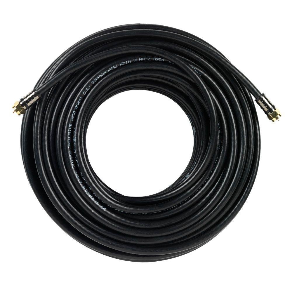 Commercial Electric 100 ft. RG6 Quad Shielded Coaxial Cable