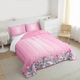 thumbnail image 3 of Feelyou Chic Princess Fashion Bedding Comforter Set, Glitter Sequin Print Twin Comforter Sets, Teen Adult Girl Female Bedding Set, Breathable Home Decor, 2-Piece, 3 of 8