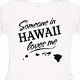 thumbnail image 4 of Inktastic Someone in Hawaii Loves Me Boys or Girls Long Sleeve Baby Bodysuit, 4 of 5