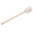 thumbnail image 2 of Baguette à Percussion, Maillet de Basse en Laine Blanc pour Tambour, 2 of 8