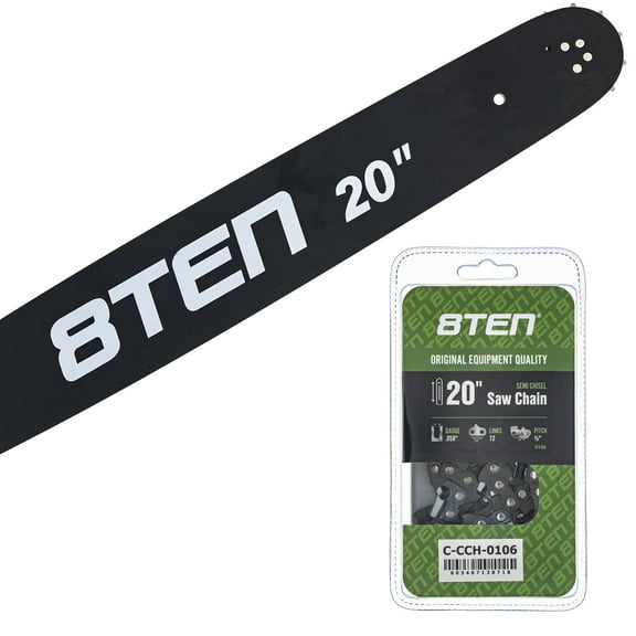 8TEN 20" Chainsaw Bar & Chain .058 3/8 72DL for Husqvarna H42-72 MK1010427