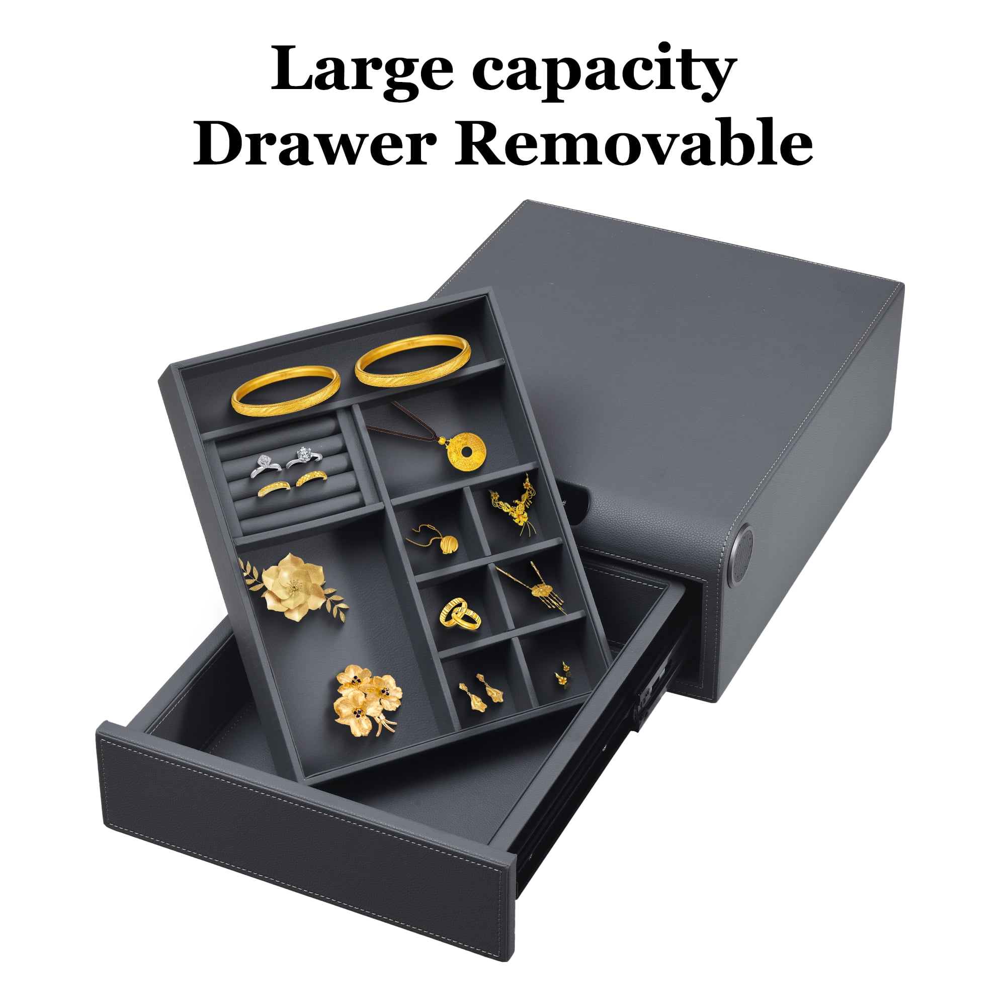 Biometric Drawer Safe: Quick-Access Pistol & Jewelry Safe for Home