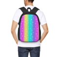 thumbnail image 6 of Daiia Rainbow Scales2 Backpack for Men and Women -Durable Backpack Large Capacity, Water-Resistant Bag with Adjustable Straps and Laptop Compartment, 6 of 9