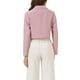 thumbnail image 3 of CHAQUETA BLAZER CORTA DE MUJER CON MANGAS LARGAS Y SOLAPA ABIERTA INSPIRADA EN CHIC, COLOR ROSA, 3 of 6