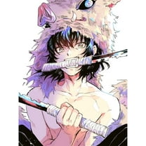 5D Diamond Painting Kits Anime Diamond Art Diamond Dots Paint with Diamonds Paint by Numbers Crystal Gem Art for Adult Embroidery Cross Stitch Demon Slayer 12" X 16"