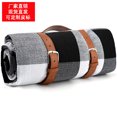 Black White Plaid Picnic Blanket Waterproof Foldable Outdoor Beach