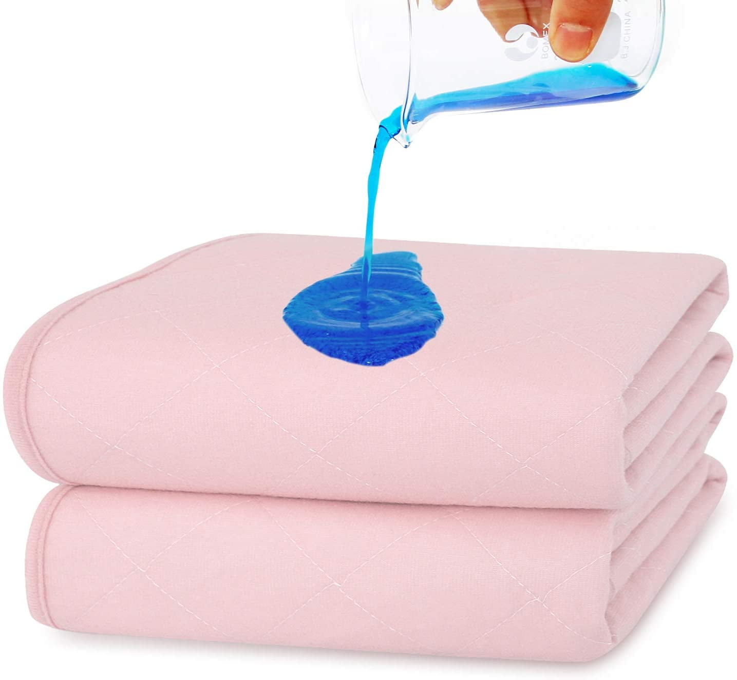 Incontinence Bed Pads Washable,Slip Resistant Waterproof Bed Pads (2