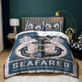 thumbnail image 1 of Funda nórdica Queen Size,Juego de cama con tema náutico para niños Niñas Niños,Sea World, 1 of 8