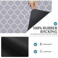 thumbnail image 5 of Coffee Mat Dish Drying Mats for Kitchen Counter 24"X16" Absorbent Hide Stain Anti-Slip Coffee Bar Accessories Under Dish Rack Thick Rubber-backed Pad Grey Moroccan Trellis, 5 of 6