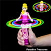 Hand Held Princess Doll Spinning Light Up Toy Wand For Girls