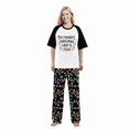 thumbnail image 4 of LuLiaMenton Matching Couples Christmas Pajamas Favorite Light Jesus Short Sleeve Long Pants Set, 4 of 5