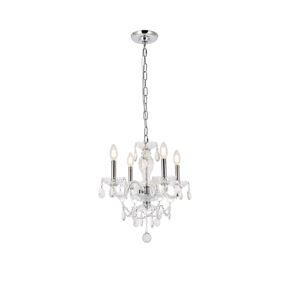 Princeton 4 light Chrome Pendant - V7834D17C/RC