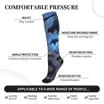 thumbnail image 2 of Sikiie Black And Blue Lightning Dragon 1 Pairs Compression Socks for Men and Women 15-20 mmHg Running Support Socks, 2 of 7