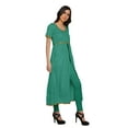 thumbnail image 3 of Moomaya Long Bollywood Designer Kurti WoMen's Solid Maxi Kurta Front Slit Tops, 3 of 6