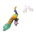 thumbnail image 6 of simhoa Peacock Elephant Sculpture Figurine Decorative Garden Ornament Crafts Unique Tabletop Decoration Home Decor Animal Statue for Entrance Office Bedroom Yard, 6 of 8
