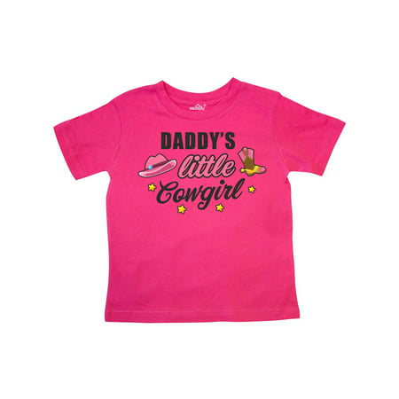 Daddys Little Cowgirl with Cowgirl Hat and Boots Toddler T-Shirt