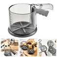 thumbnail image 1 of WHEANG 3 Cup Flour For Baking Straight Handle & Mesh Filter Grade Stainless Suitable For All Baking Flour Powdered Sugar Almond Powder, 1 of 9