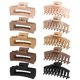 thumbnail image 1 of Pinzas de garra grandes para cabello grueso, paquete de 10 de 4,4 pulgadas, pinzas antideslizantes, garra grande para el cabello, accesorios para el cabello multicolor para mujeres, 1 of 5