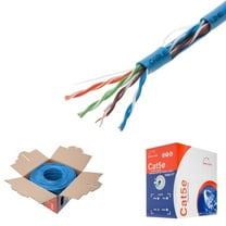 1000ft cat5e utp solid 350mhz ethernet lan cable 24awg rj45 network wire bulk cat5 (unshielded (utp), blue)