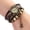 Coffee, variant on UDIYO Women Vintage Eiffel Tower Multilayer Braided Faux Leather Bracelet Wrist Watch