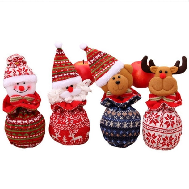 3PCS Bolsas de Regalo de Navidad Bolsa de Manzana con Cordón, Bolsas de Navidad de Tela de Diseño 3D, Bolsa de Almacenamiento de Muñecas de Muñeco de Nieve de Papá Noel, para Fiesta de Navidad y Cumpleaños B Sailing Electrónica