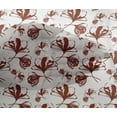 thumbnail image 4 of oneOone Viscose Chiffon Brown Fabric Florals Dress Material Fabric Print Fabric By The Yard 42 Inch Wide, 4 of 4