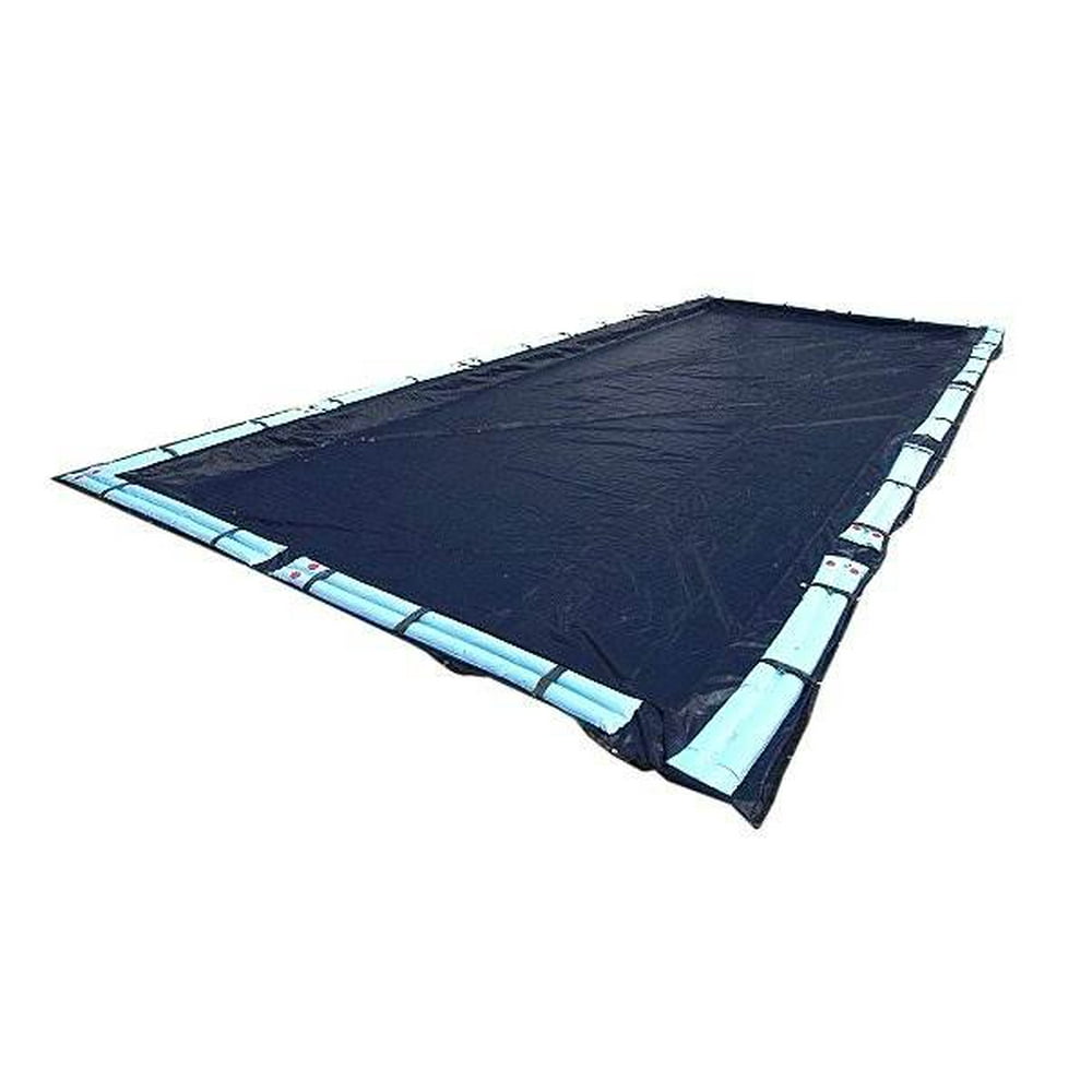 16x32 Dark Blue Rectangular Inground Pool Cover + Water Tubes + Winterizing Kit - Walmart.com