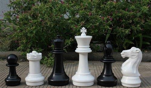 MegaChess 16 Inch Plastic Giant Chess Set With Plastic Board