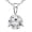 Platinum, variant on 0.75 to 5 Carat IGI Certified LAB-GROWN Round Cut Diamond Pendant Necklace 3 Prong (H-I Color, VS1-VS2 Clarity Ideal Cut) Platinum 16" Silver Chain 0.75 Carat