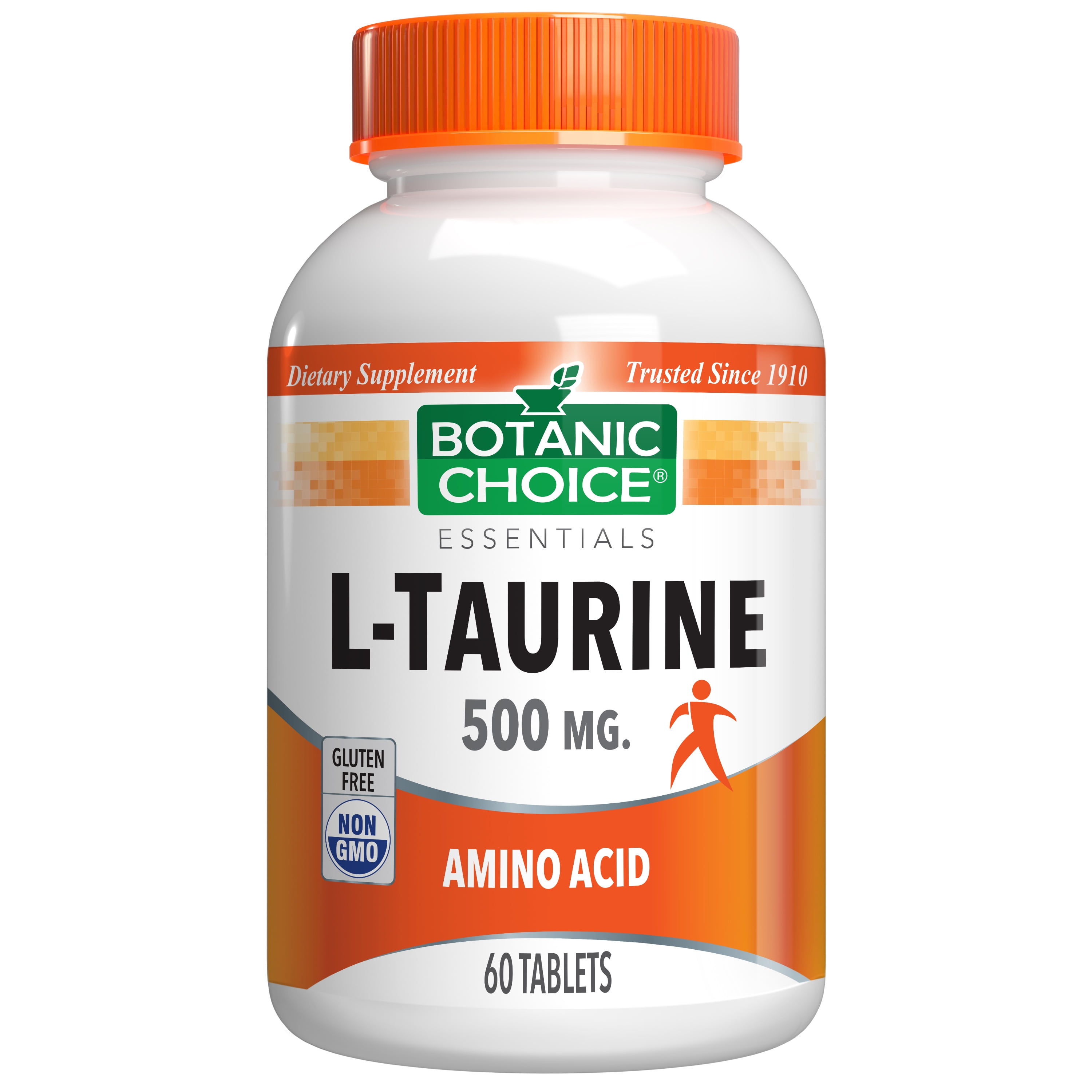 Botanic Choice L-Taurine 500 mg. Amino Acid Supplement, 60 tablets