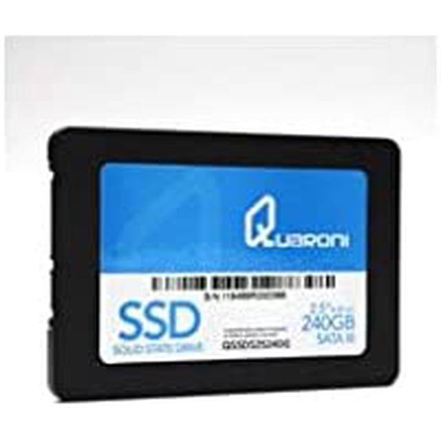 UNIDAD DE ESTADO SOLIDO SSD QUARONI 2.5 240GB SATA3 6GB/S 7MM LECT 520MB/S ESCRIT 330MB/S Quaroni QSSDS25240G