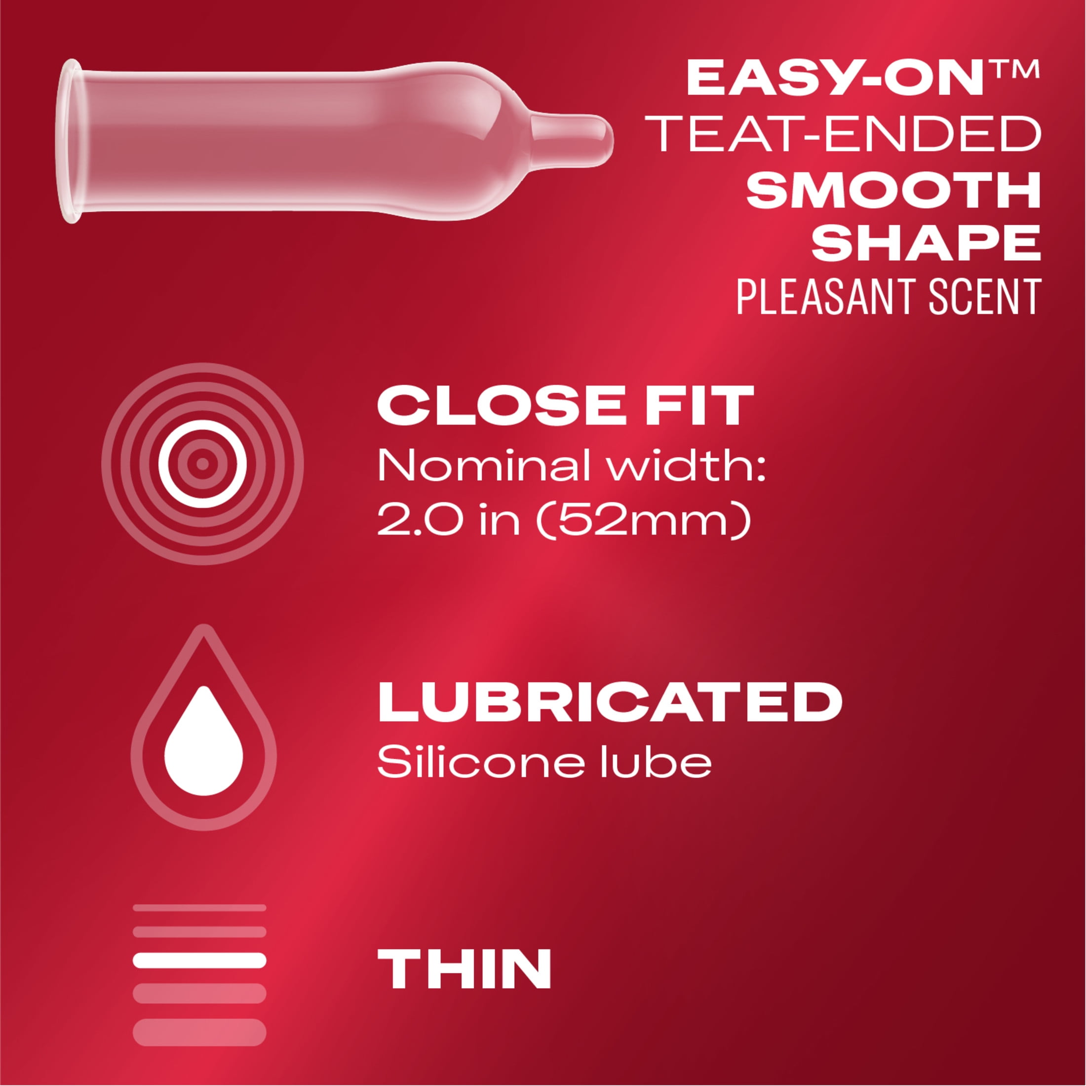 Durex Extra Sensitive Lubricated Ultra Thin Premium Condoms, Close Fit, 12 Count