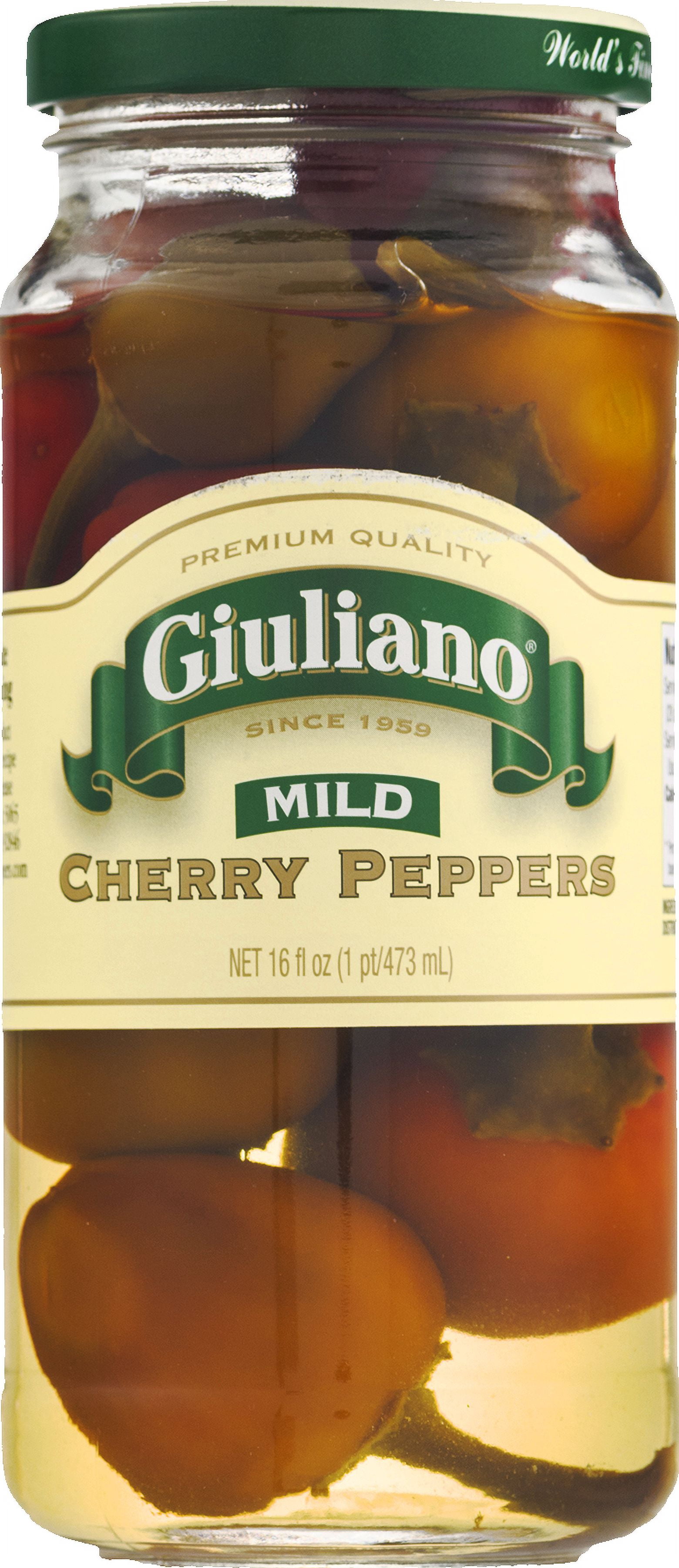 GIULIANO, PEPPER CHRY SWT MILD, 16 OZ, (Pack of 6)