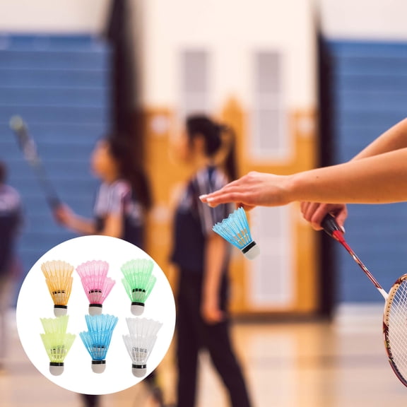 Raindrops 12Pack Multicolor Shape Badminton Shuttlecocks for Training Sports Enthusiasts