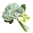 thumbnail image 4 of OUSITAID Rose Artificial Flower Cloth Flower Home Decoration DIY Simulation Bonquets  Light Blue, 4 of 7