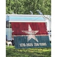 thumbnail image 4 of 4th of July RV Awning Sun Shade Screen 9'X15.3' 250 Years America Mesh Sunscreen Patriotic Star Retro Wood Grain Awning Shade Screen with Zipper UV Blocker Completed Kits for RV Motorhome Camper, 4 of 7