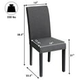 thumbnail image 2 of Giantex Fabric Dining Chairs Upholstered Nailhead Trim,Wood,Sponge,Linen Fabric,Home, Restaurant and Cafe use, 2 of 5