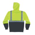 thumbnail image 1 of Type R Class 2 Black Bottom Hooded Sweatshirt, Lime - Extra Large, 1 of 1