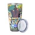 thumbnail image 2 of Masiiu Bluey Print 20OZ Car Cup for Travel, Insulated Stainless Steel Cup, Leak-Proof Lid with Straw and Direct Drinking Opening-Straw Three-piece Set, 2 of 8